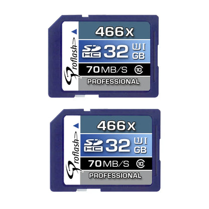 Proflash Memory Card 32GB  SDHC Card Class 10  USH-I U1 ( 2 Pack ) - 6940