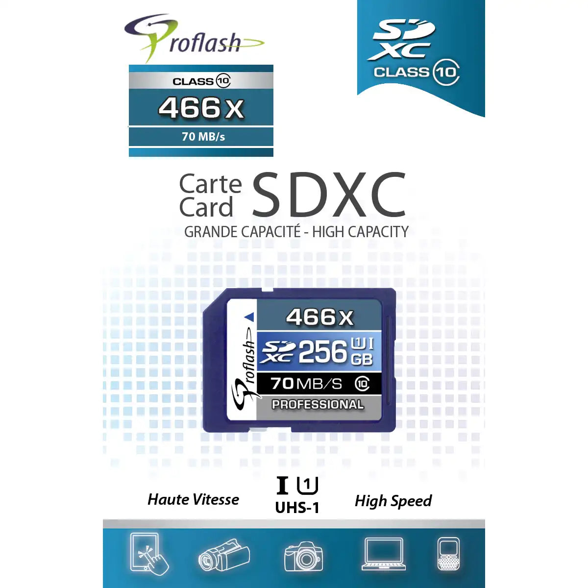 Proflash Memory Card 128GB SDXC Card Class 10 USH-I U1  / 6957