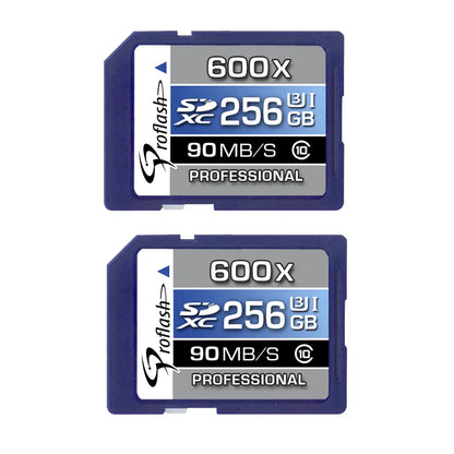Proflash Memory Card 16GB SDHC Card Class 10 USH-I U3 4K  ( 2 Pack )  /  7600-2