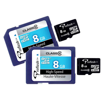 Proflash Memory Card Micro-SDHC 8GB With Adapter 2 Pack  /  6721-2