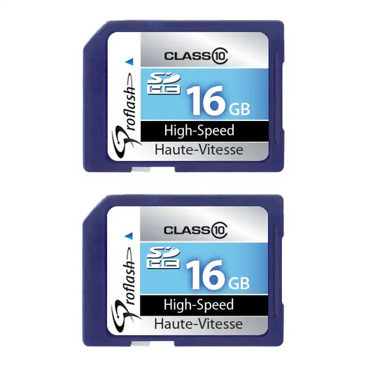 Proflash Memory Card 16GB SDHC Card Class 10  USH-I U1 ( 2 Pack )  /  6937