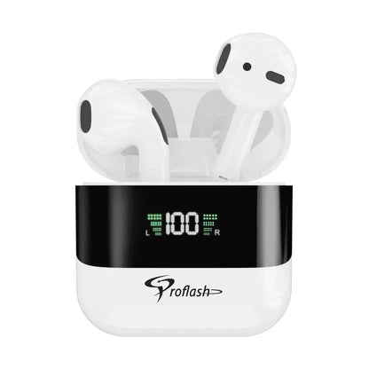 Wireless Earbuds With Battery Display, Touch Control, Mic, ANC.