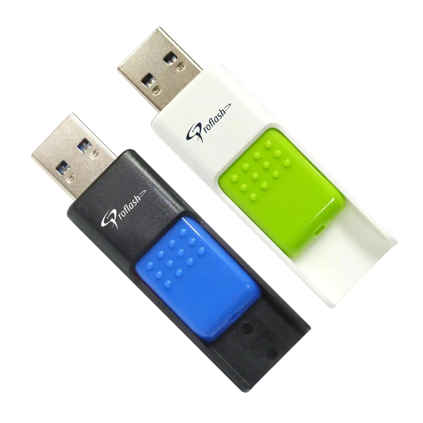 Proflash USB Flash Drive Serie Pratico Twin Pack 32 GB Green & Blue - 41118
