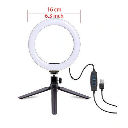 Vidpro RL-10 10" Inch LED Ring Light Kit with Mini Tripod and Ball Head
