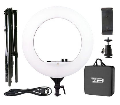 Vidpro Model RL-18 LED 18” Ring Light Kit with Stand and Case