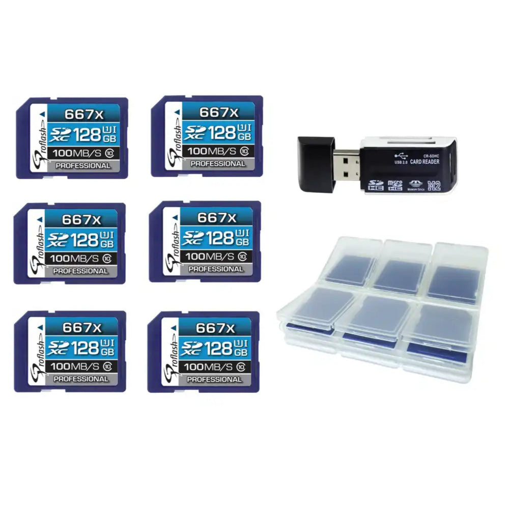 Proflash Memory Card SDXC 128GB – 6 Pack - 7829-6