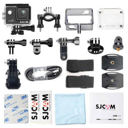 Full HD Action Camera SJCAM SJ4000 Wi-Fi With 1080P Video, 12MP Photos, 170° Wide Angle Lens, Waterproof Design & LCD Display