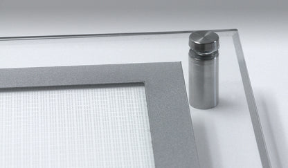 Acrylic Ultra Slim LED Light Box / Photo Frame  (Silver Outline) 43’’ X 86’’