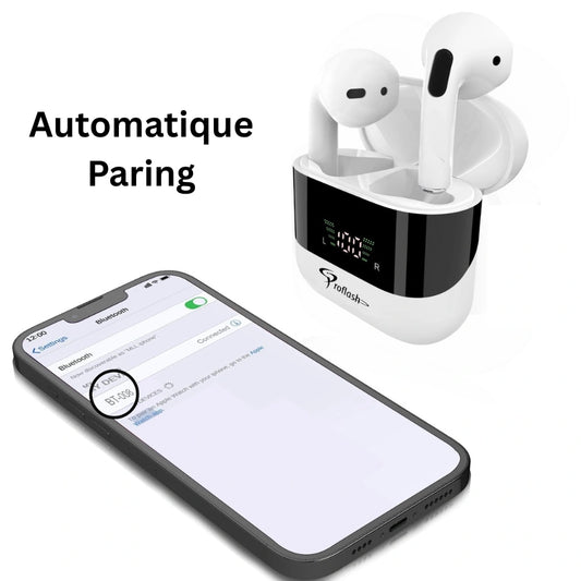 Proflash Wireless Earphones With Smart Display - Model(BT008)
