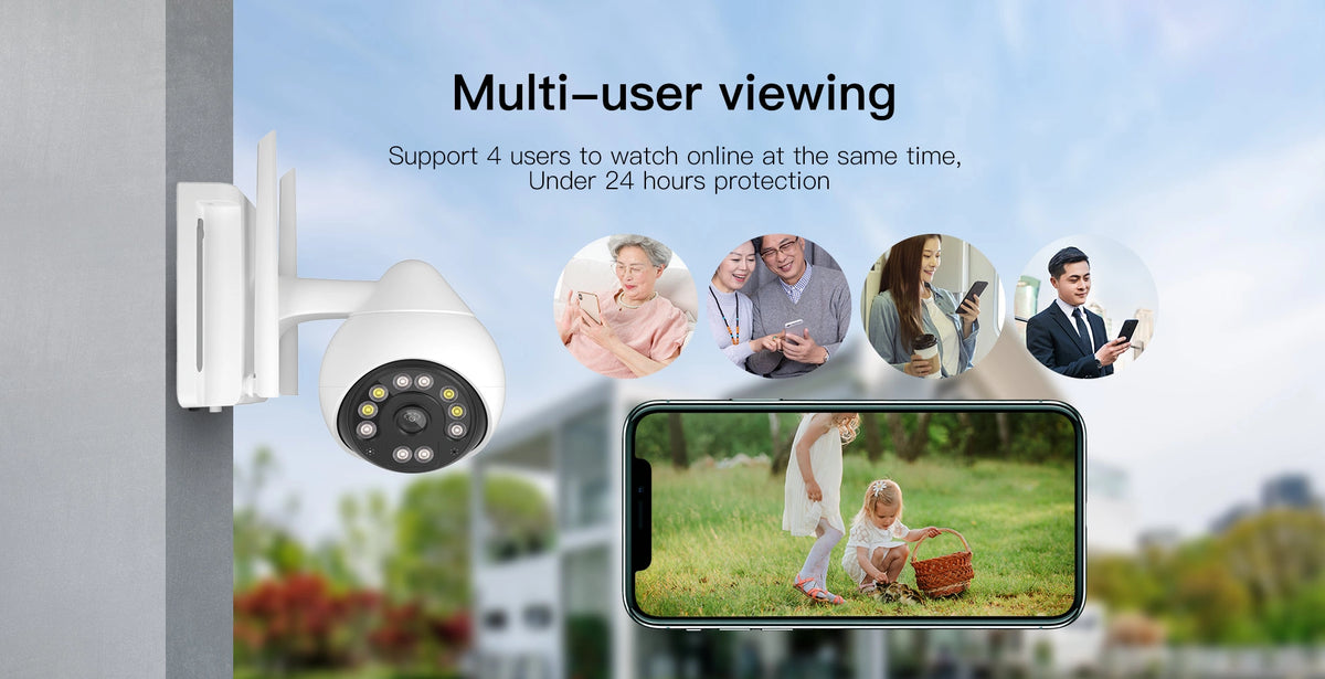 Vtech Cs69 VS-CS69 Outdoor Security Camera Wi-Fi PTZ 3MP Full HD Color Night ...