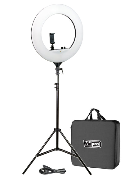 Vidpro Model RL-18 LED 18” Ring Light Kit with Stand and Case