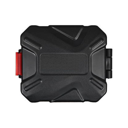Storage case for memory Card Rigid Waterproof  Support SD Micro SD CF XQD 3SD + 2TF + 2C cards with Red interior