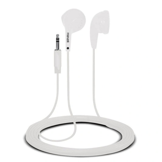 Maxell EB-95 Stereo Earbuds -White -  190599