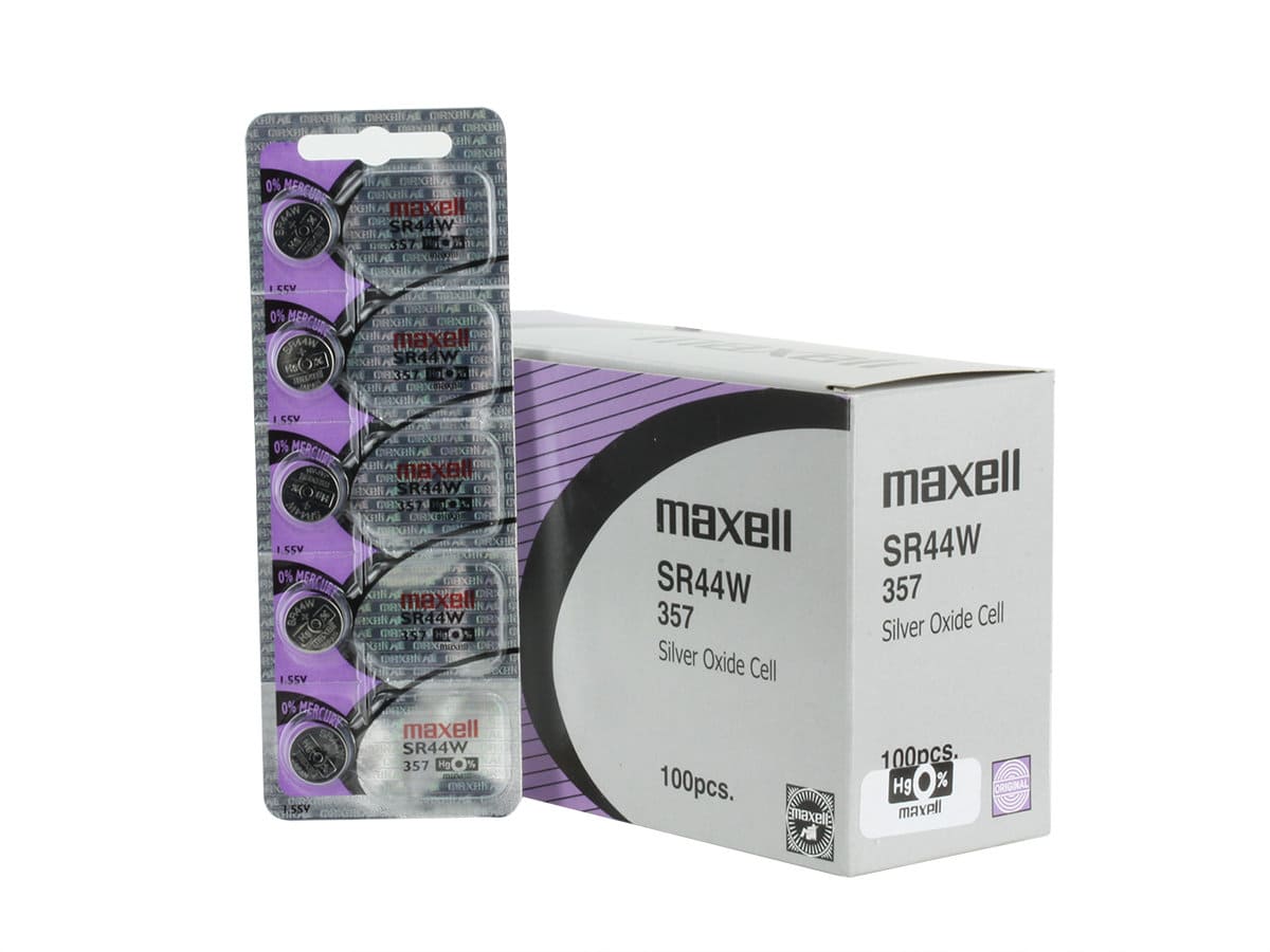 Batterie de montre Maxell SR44W 357 5PCS Sur Bande détachable ( Paquet de 5 piles ) 731050 - Proflash