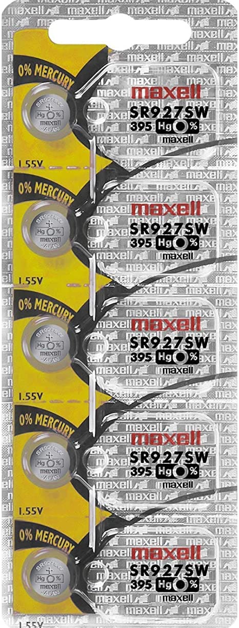 Batterie de montre Maxell SR927SW 395 5PCS Sur Bande détachable ( Paquet de 5 piles ) 735451 - Proflash