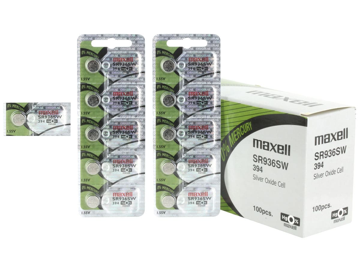 Batterie de montre Maxell SR936SW 394 5PCS Sur Bande détachable ( Paquet de 5 piles ) 735051 - Proflash