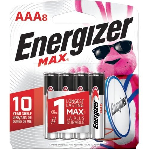 Batteries Alkaline Energizer MAX®&nbsp; AAA Package of 8 ( E91BP8 ) - Proflash