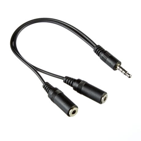 Cable 3.5mm Stereo Male Splitter to 2 Females - Proflash