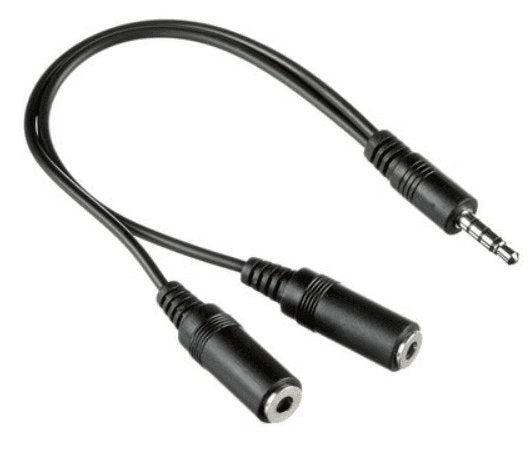 Cable 3.5mm Stereo Male Splitter to 2 Females - Proflash