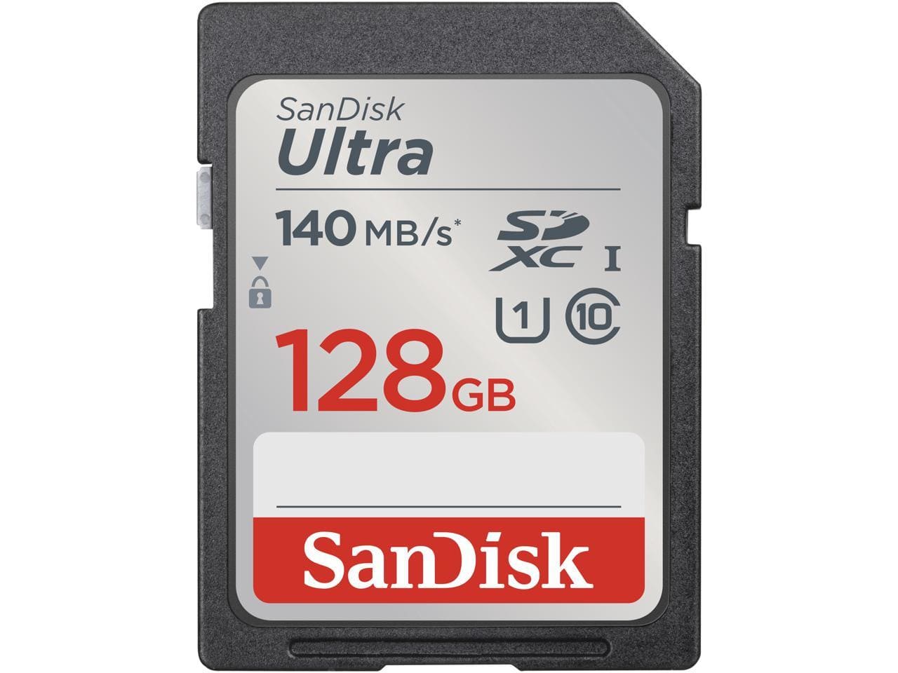 Carte SanDisk Ultra &nbsp;SDHC, 128 Go, U1, Classe 10, Lecture : 140 Mo/s, - Proflash