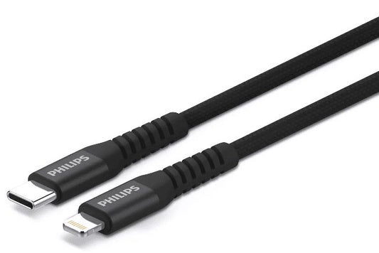 CE - DLC5206L00 Philips Cable USB - C To iPhone Lightning 2,0M / 6Ft ( MFI ) Black - Proflash