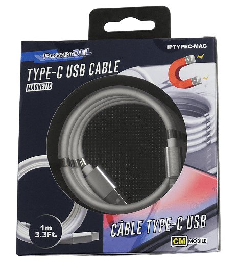 CE - IPMICRO - Mag Micro The PowerDel Cable Magnetic USB - A to Micro USB (1m/3.3ft). - Proflash