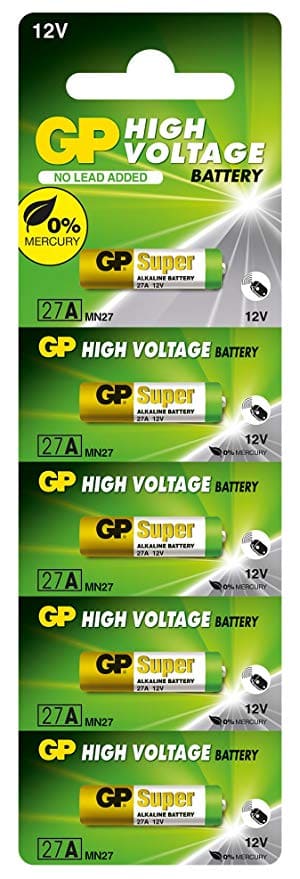 GP 27 - A Alkaline Battery 12V Paquet de 5 - Proflash