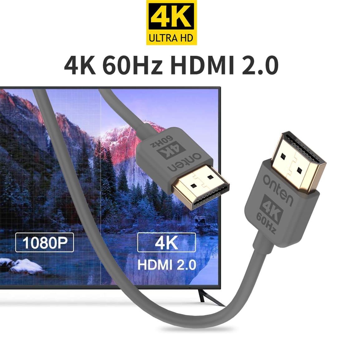 HD161 Onten HD161 HDMI 2.0 High Speed Cable 4K (1.5M) - Proflash