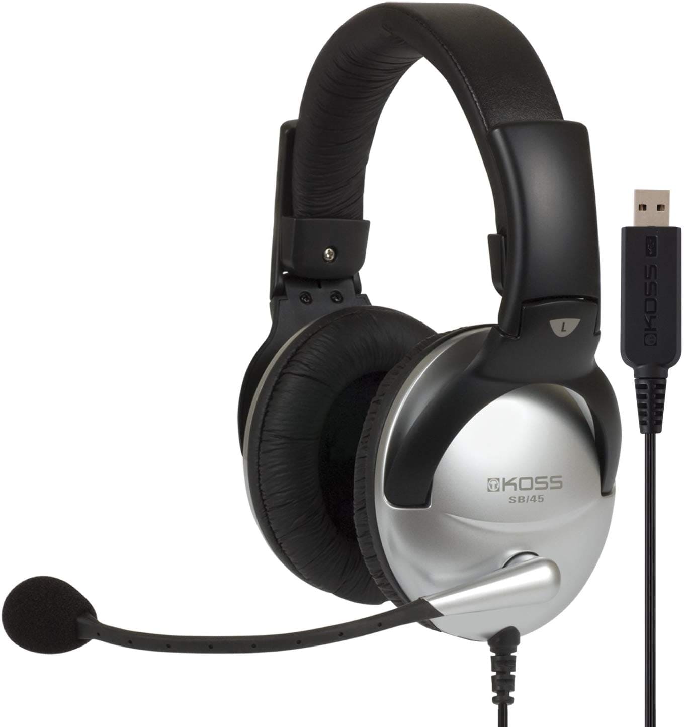 Koss SB-45 USB Multimedia Headset Audio Microphone - 193425