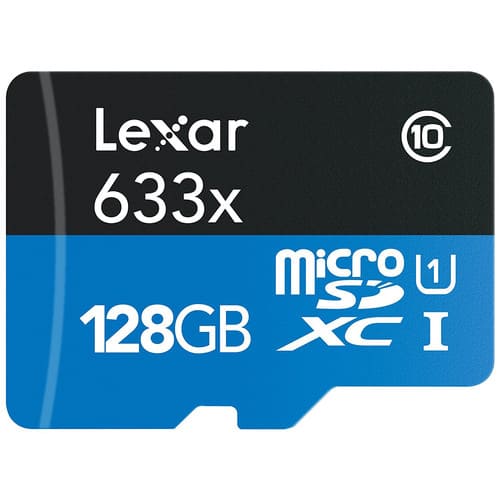 Lexar 128GB High - Performance 633x UHS - I U3 Micro SDXC Memory Card With SD Adapter / LSDMI128BBAP633A - Proflash