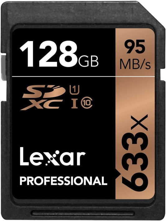 Lexar 128GB High - Performance 633x UHS - I U3 SDXC Memory Card / LSD128GCB1AP633 - Proflash