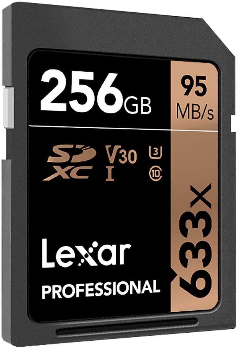 Lexar 256GB High - Performance 633x UHS - I U3 SDXC Memory Card / LSD256CBAP633 - Proflash