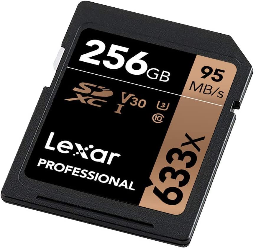 Lexar 256GB High - Performance 633x UHS - I U3 SDXC Memory Card / LSD256CBAP633 - Proflash