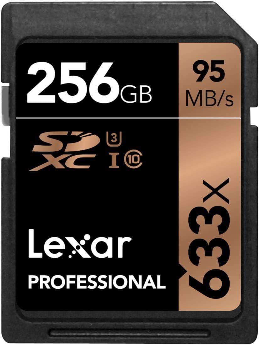 Lexar 256GB High - Performance 633x UHS - I U3 SDXC Memory Card / LSD256CBAP633 - Proflash