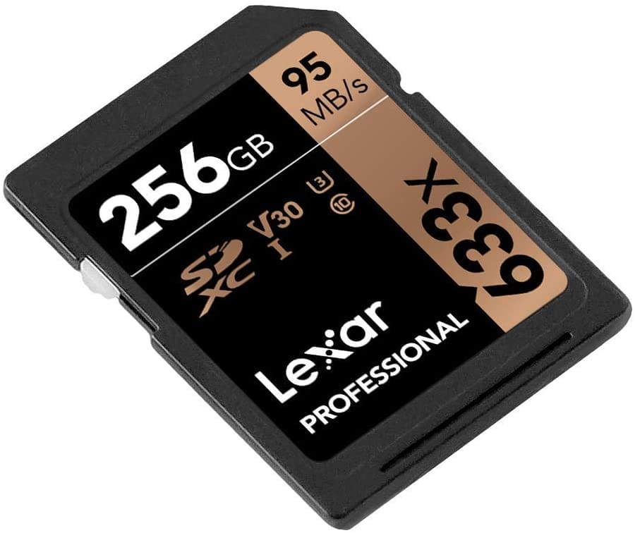 Lexar 256GB High - Performance 633x UHS - I U3 SDXC Memory Card / LSD256CBAP633 - Proflash