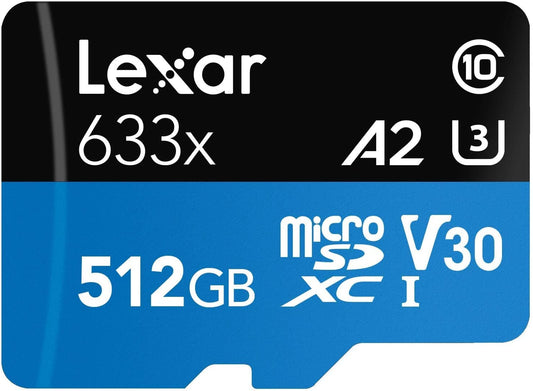 Lexar 512GB High - Performance 633x UHS - I U3 Micro SDXC / LSDMI512BB633A - Proflash