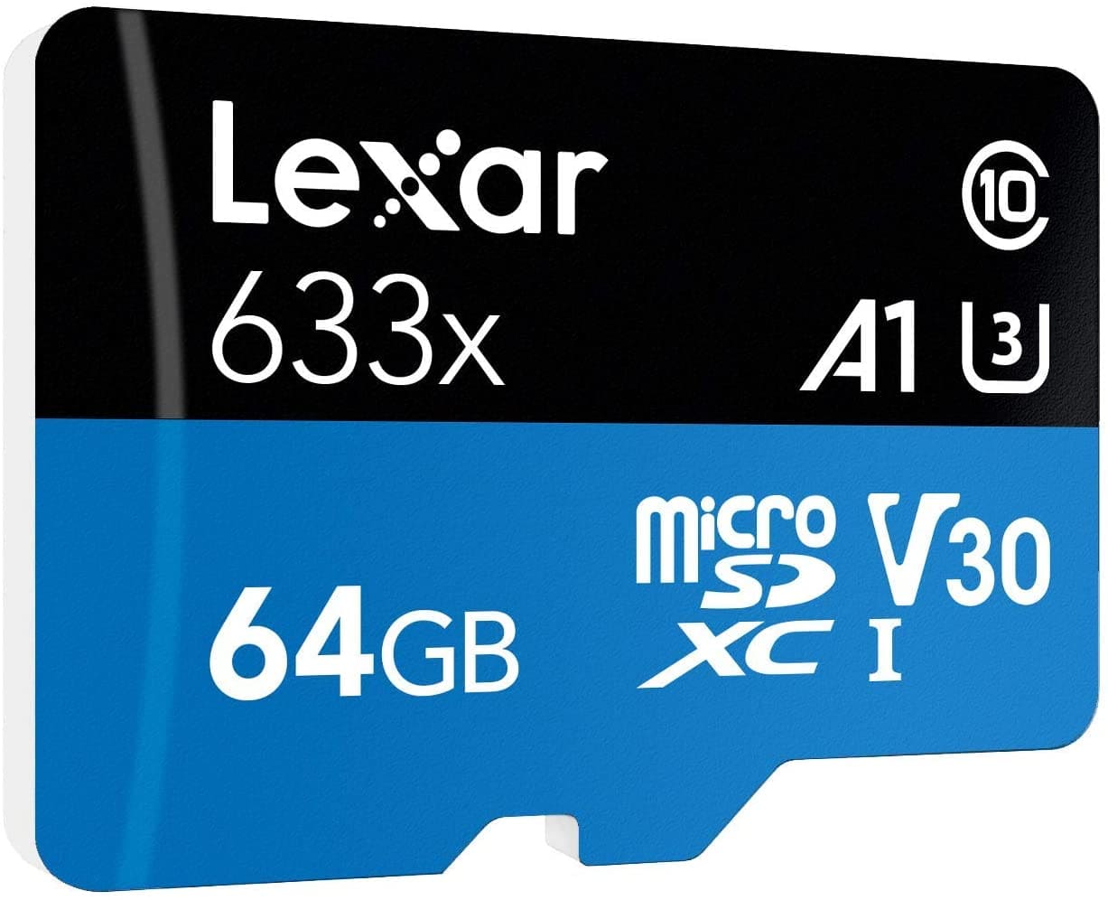 Lexar 64GB High - Performance 633x UHS - I U3 Micro SDXC Memory Card With SD Adapter / LSDMI64GBBAP633A - Proflash