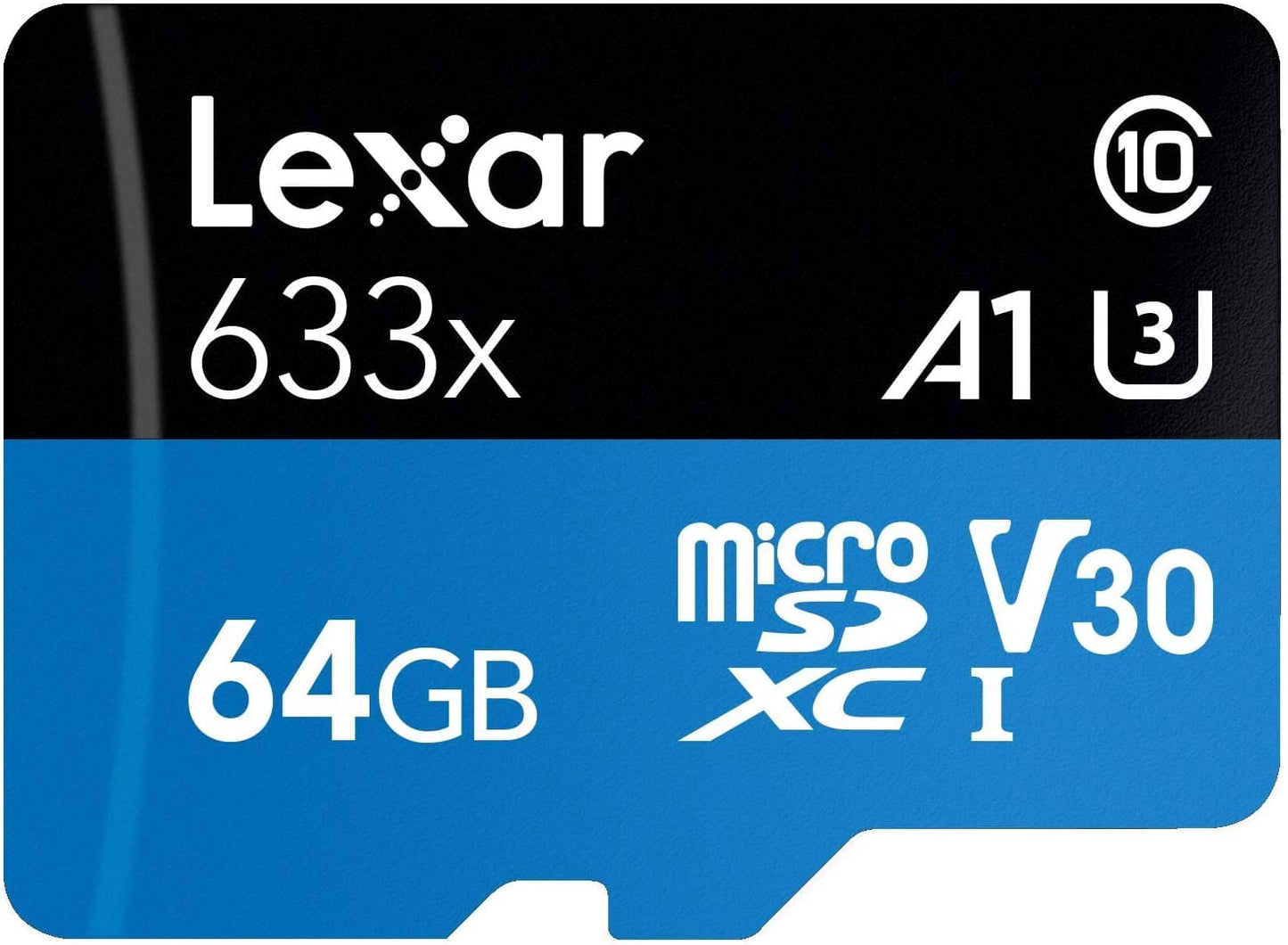 Lexar 64GB High - Performance 633x UHS - I U3 Micro SDXC Memory Card With SD Adapter / LSDMI64GBBAP633A - Proflash