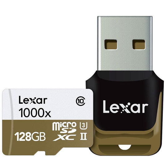 Lexar Professional 1000x 128GB microSDXC UHS - II U3 C10 V60 Memory Card - Proflash