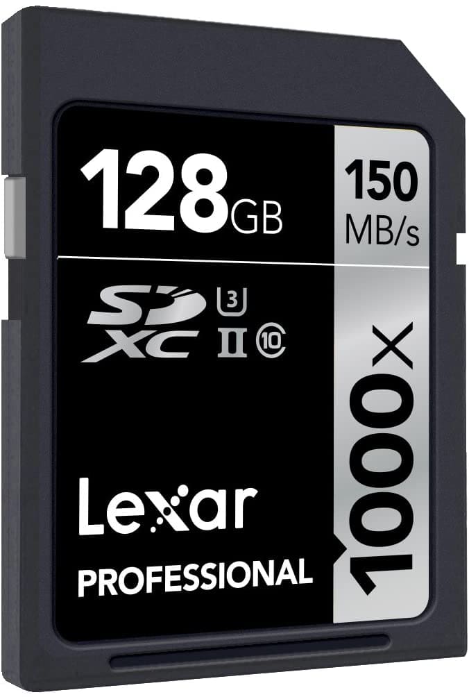 Lexar Professional 1000x 128GB SDXC UHS - II U3 C10 V60 Memory Card / LSD128CRBAP1000 - Proflash