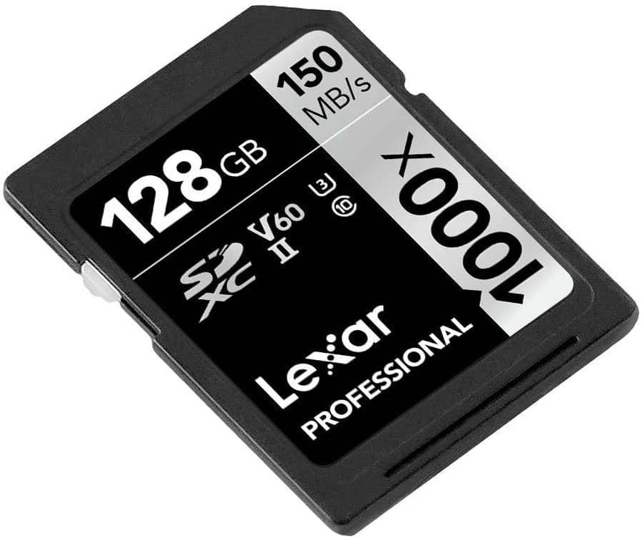 Lexar Professional 1000x 128GB SDXC UHS - II U3 C10 V60 Memory Card / LSD128CRBAP1000 - Proflash