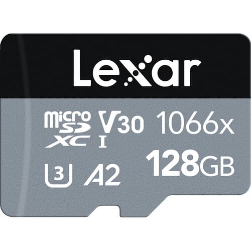 Lexar Professional 1066x UHS - I Micro SDXC Silver Series Memory Card with Adapter 128GB / LSD1066128G - BNNNG - Proflash