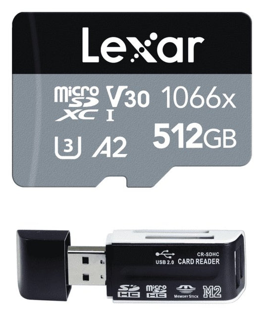 Lexar Professional 1066x UHS - I Micro SDXC Silver Series Memory Card with Adapter 512GB / LSD1066512G - BNNNG - Proflash