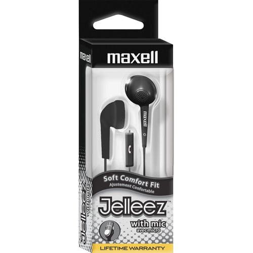 Maxell 191569 Jelleez Earbuds Whit - Micro – Black - Proflash