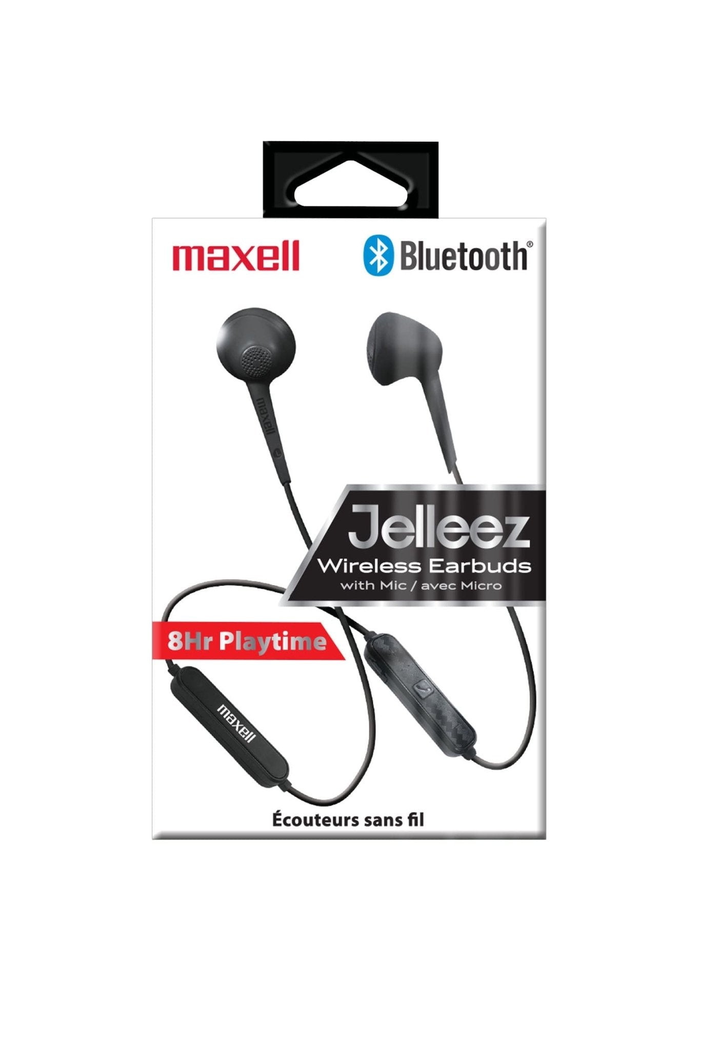 Maxell 198018 Jelleez Wireless Bluetooth Earbuds - Black - Proflash