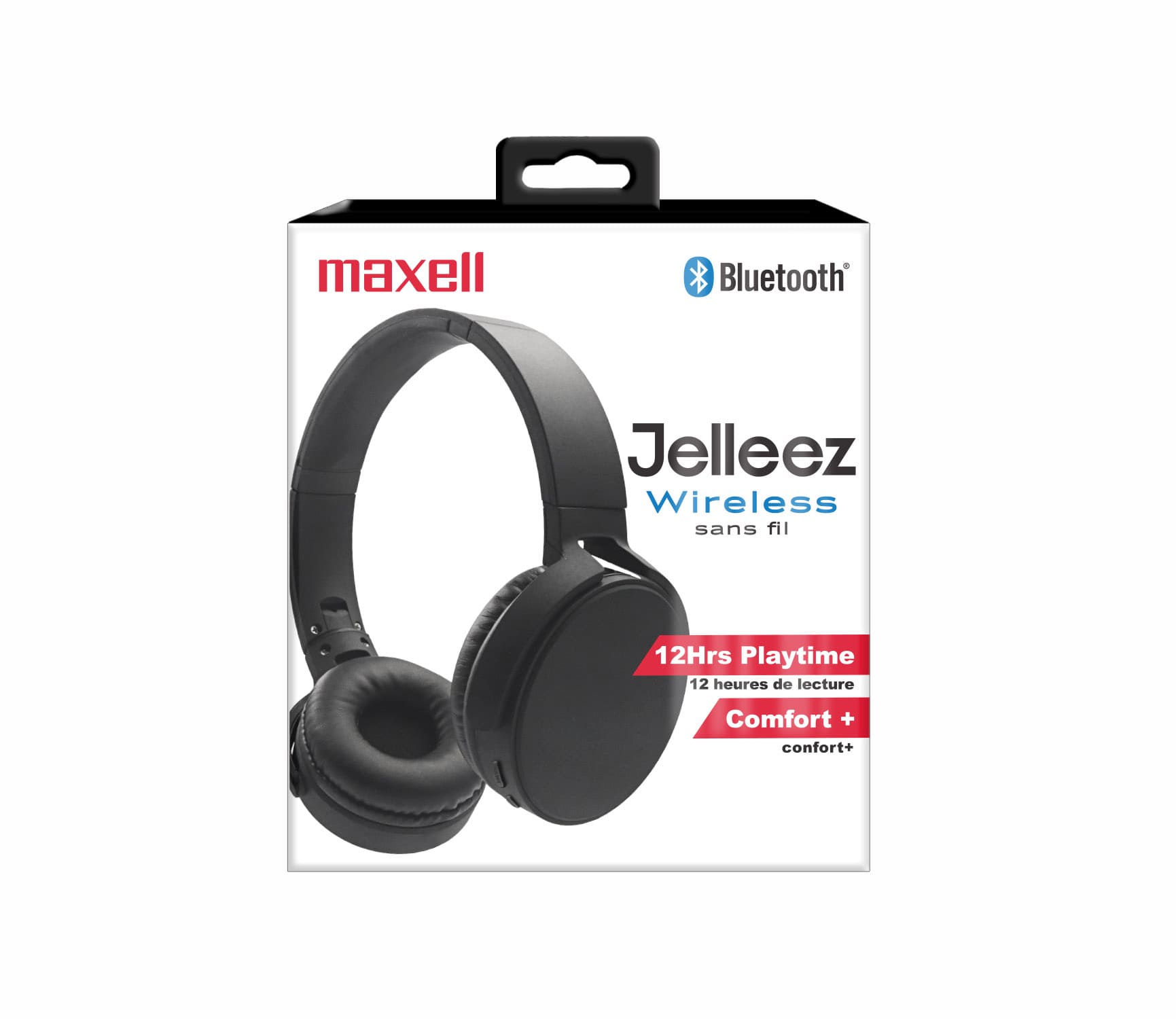 Maxell 198100 Jelleez Wireless Headphone Bluetooth - Black - Proflash