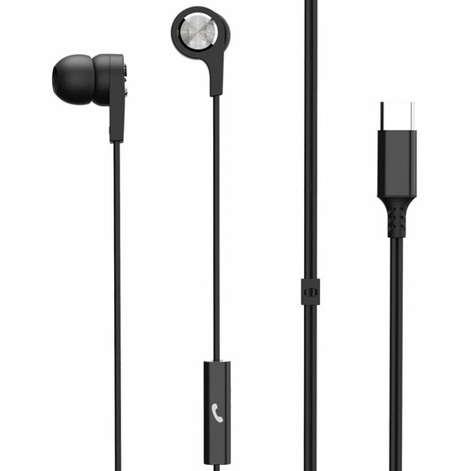 Maxell 199261 USB Type C In - Ear Headset with Microphone Color Black - Proflash