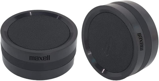 Maxell 199271 True Wireless Twin Speakers – Rubberized with Bluetooth 5.0 and Micro - SD Slots - Proflash