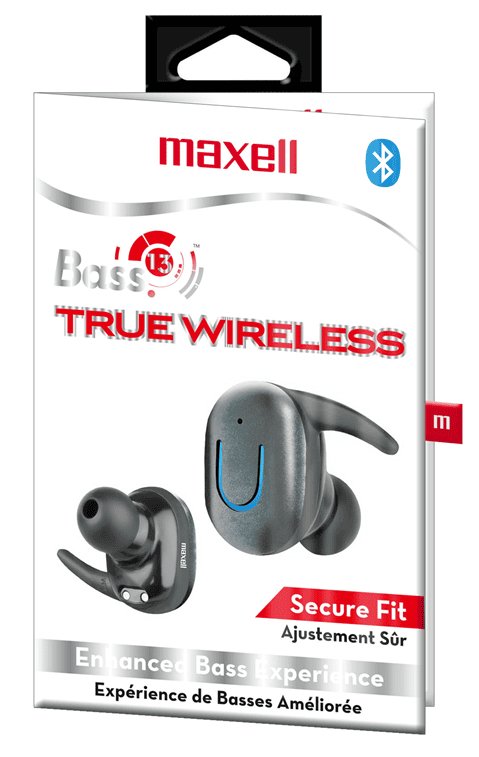 Maxell 199899 Bass 13 True Wireless Bluetooth 5.0 Earbuds, Silver - Proflash