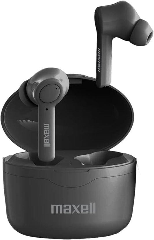 Maxell 199899 - Max Sync Up True Wireless Bluetooth Earbuds, Bass 13 Black - Proflash